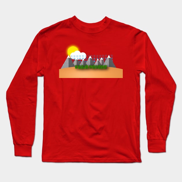 Palm Desert Snapchat Community Geofilter Long Sleeve T-Shirt by TanWithMe